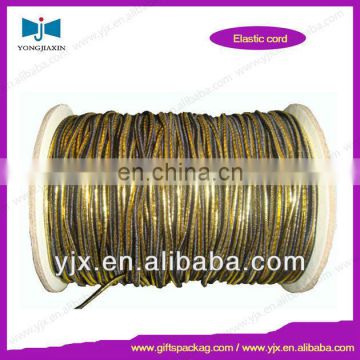 shiny metallic silver elastic cord