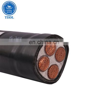 4*240mm2 low voltage Circular Compacted or sector shape PVC/pe sheath XLPE Insulated Power Cable