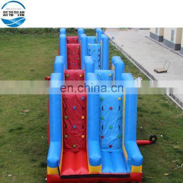Wholesale PVC long climbing path inflatable outdoor obstacle course equipment