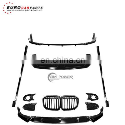 X7 body kit fit for X7 G07 MBM style plastic material front lip grille side skirt rear diffuser and spolier rear wing
