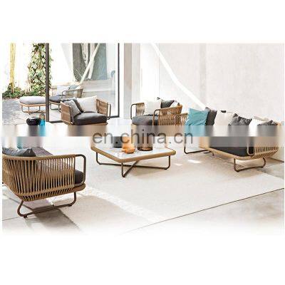 30% Modern Customized Sectional Outdoor Fabric Sofa Sets Wholesale Luxury Italy Design Garden Furniture