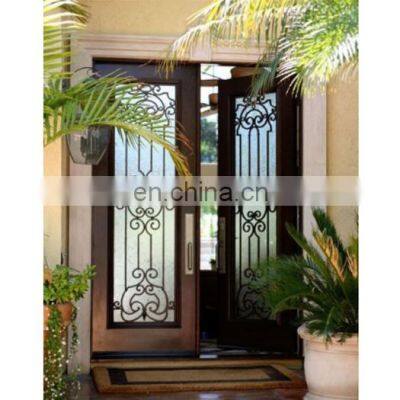 wrought iron security screen door