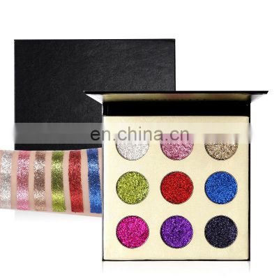 Metallic Sparkle Glitter Pressed Makeup Palette Multi Mineral Shimmer Holographic Eyeshadow Powder 36mm Pan