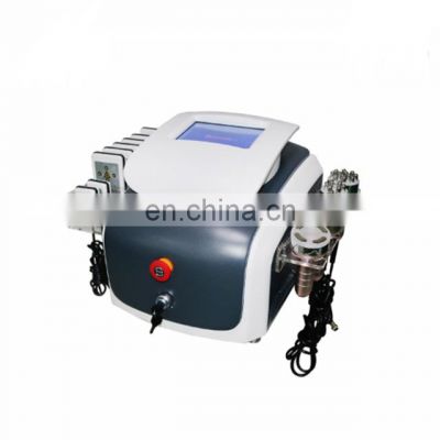 Professional 6 in 1 multipolar rf vacuum cavitation cellulite massager fat removal machine