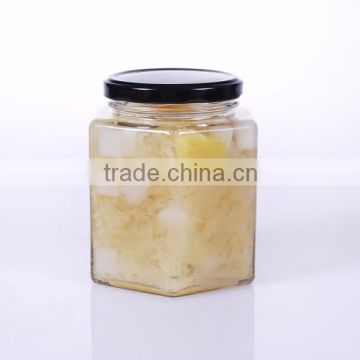 clear glass big honey jar wholesale