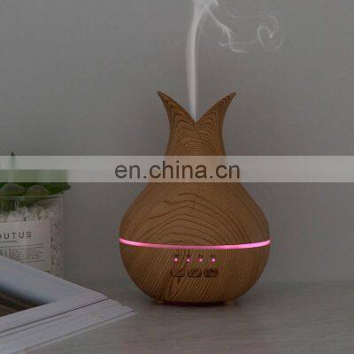 Hot Selling Easy Using 7 Color Led  Light USB Wood Grain Air Humidifier