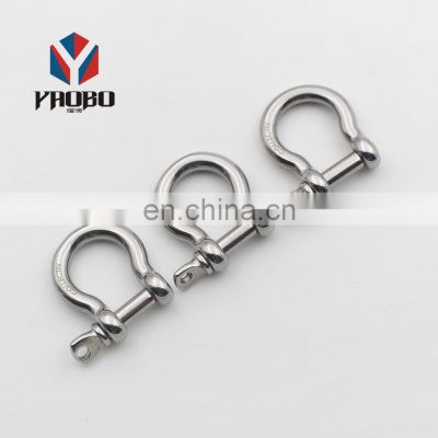Fashion High Quality Metal Stainless Steel Screw Pin Bow Shackle