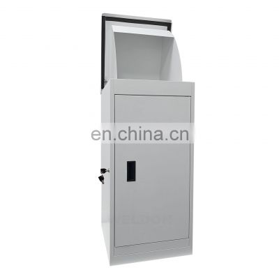 High quality black drop box parcel box large for package Outdoor parcel dropping