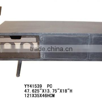 Industiral style metal coffee table metal cabinet