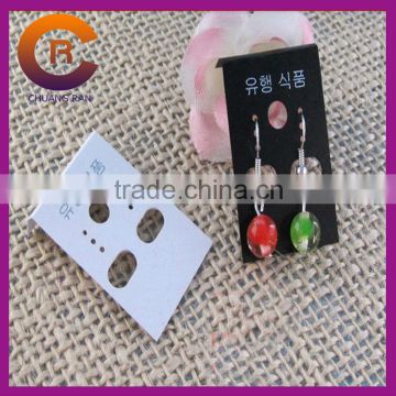 yiwu cheap silver hot stamping custom jewelry neckalce hanging earring cards