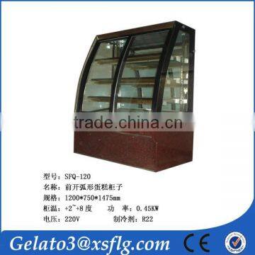 commercial small superior display cake refrigerator showcase