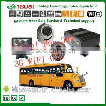 4CH HD-SDI 1080P digital MDVR 3G/4G/WIFI /GPS school bus dvr built in hot spot