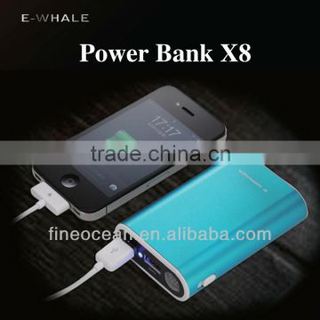 E warmer smart mobile phone power bank phone charger 6000mAh X8