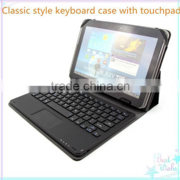 10.1inch tablet case with removeable bluetooth keyboard and touchpad