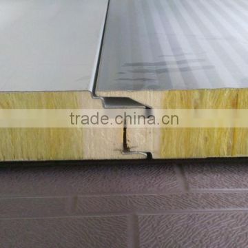 shipping container house material popular 100mm insulated rockwool sandwich panel for roof (manufacturer price)