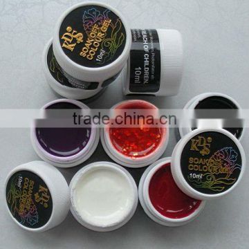 Nail art of salon product charming glitter color uv gel for wholesale