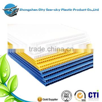2015 hot sale packing material PP Double Wall Cardboard Plastic sheet