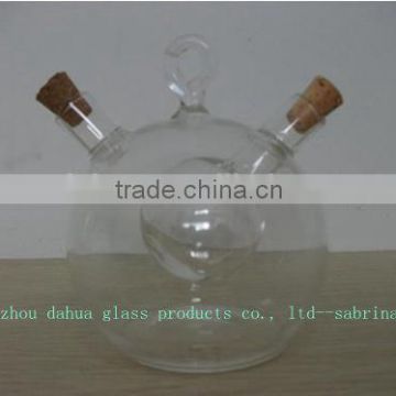 200ml Glass vinegar curet bottle with cork lid