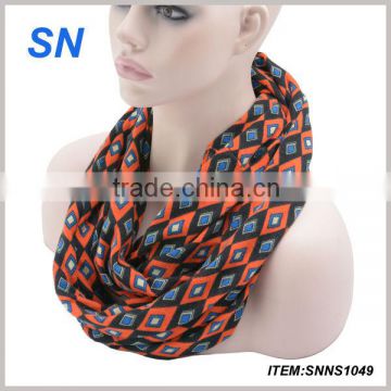winter fashion new infinity orange and blue scarf