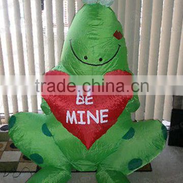 2015 Valentines hot sale vivid lovely giant inflatable frog