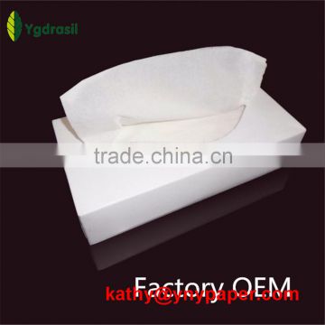 High quality virgin wood pulp box facial tissue OEM is available,