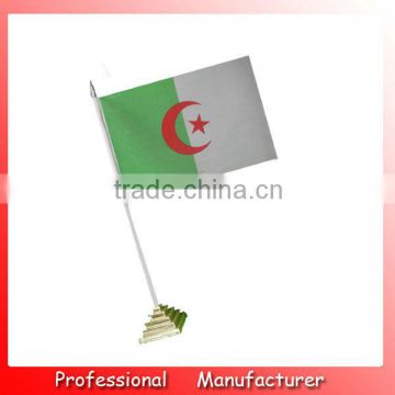Algeria table flag,printing hand flag in high quality,promotional table flag
