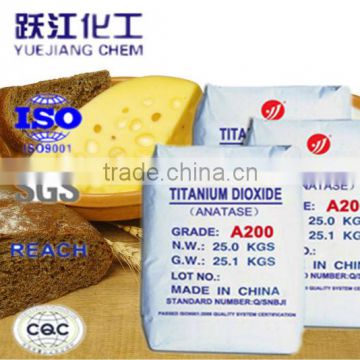 food grade titanium dioxide anatase A200 manufacturer