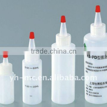 120ml HDPE acutilingual cap bottle for chemical use