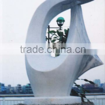 White Abstract Art Statue Marble Hand Carving Sculpture For Garden, Home, Street, Decoration And Restaurant