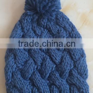 Fashion pure color custom knitted cap