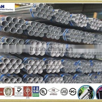 65mm Galvanized pipe for chilled water supply / return to BS 1387, JIS G 3452 - KOREAN