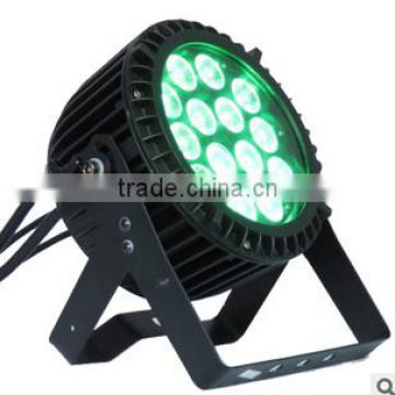 2015 Waterproof Outdoor IP65 DMX RGBW 12X15W 4-in-1 LED Stage FLAT Par Can Light Fixture for Sale Disco DJ Christmas Party