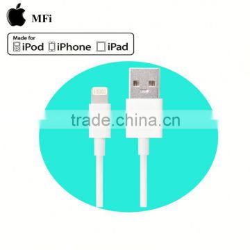 High speed 3ft white MFi approved 8pin data cable for phone6