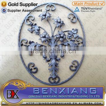 Qingdao Benxiang ornamental Wrought Iron rosettes panel