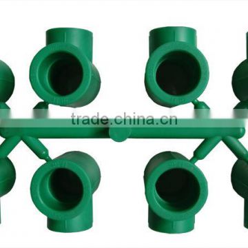 Plastic Equal Three-Way Tee Pipe Fitting Injection Mould/Collapsible Core