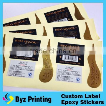 Offset printng and letterpress or gold stamping wine labels for alcohol industry
