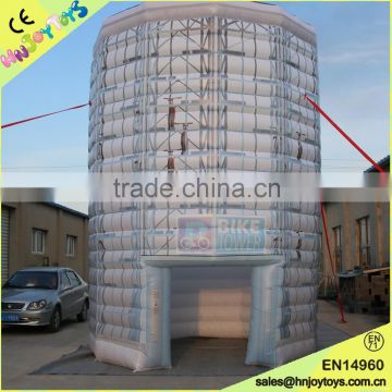 Outdoor advertising airblown tower/inflatable tower on display