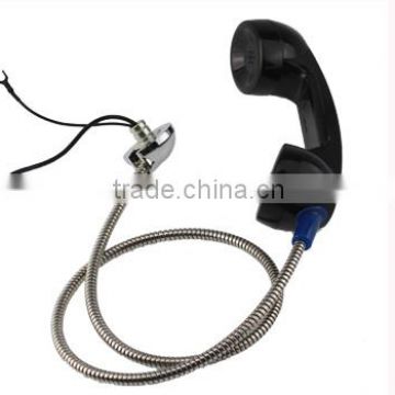 jack 3.5 Metallic hose usb telephone handsetT6 intercom Phone auto dia emergency telephone Armoured cord line