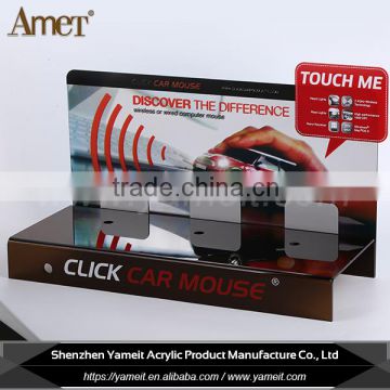 Factory custom logo eco-friendly acrylic click car mouse display stand