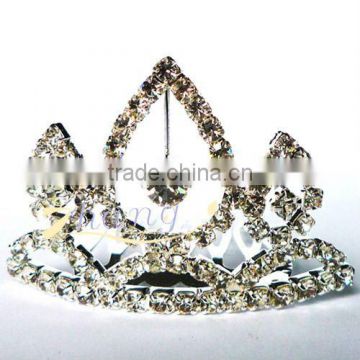fashion smalleat shiny rhinestone princess comb tiara