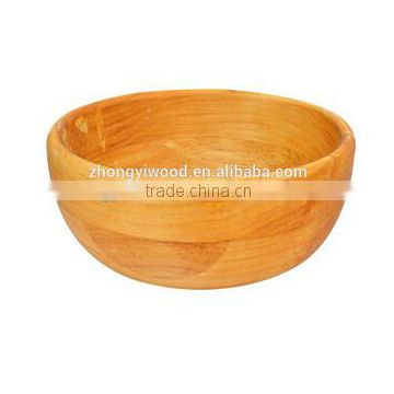 Antique design cheap natural bamboo healthy wood salad bowl wholesale