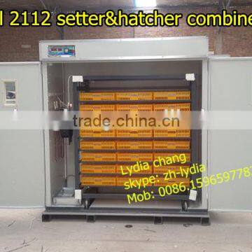 best selling new type egg incubator ZH-2112, 2112 eggs setter&hatcher combined incubator