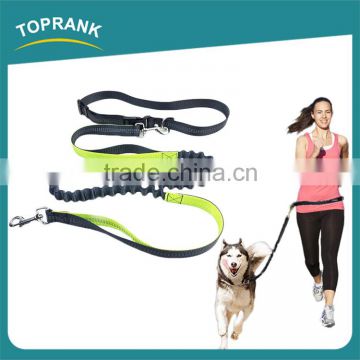 New design adjustable pet dogs running leash, bungee hands free dog leash