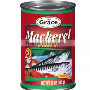 canned food mackerel in tomato sauce