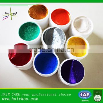 best OEM brand color hair wax for hair styling/medium shine long lasting color hair wax