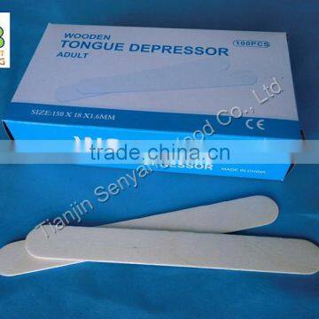 medical sterile disposable birch wooden tongue depressor