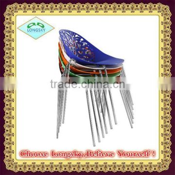 2015 new style modern cheap plastic stacking furniture plastic chair