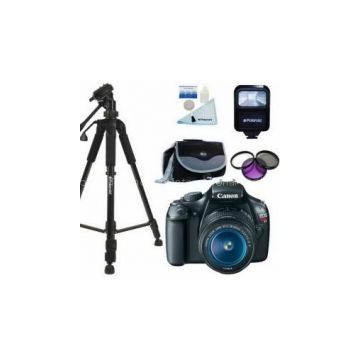 Canon EOS Rebel T3 / 1100D 12.2 MP Digital SLR Camera - Black (Kit w/ 18-55mm IS II Lens)