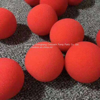 2021 new design condenser tube cleaning ball, hot sale cleaning rubber sponge ball