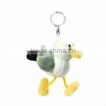 Nice plush keychain toy with bird shape,stuffed bird